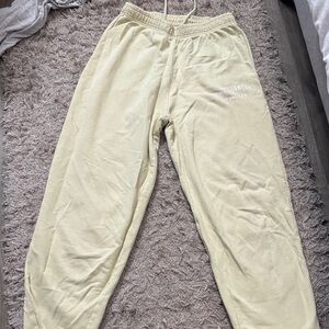PacSun Light Yellow Sweatpants
